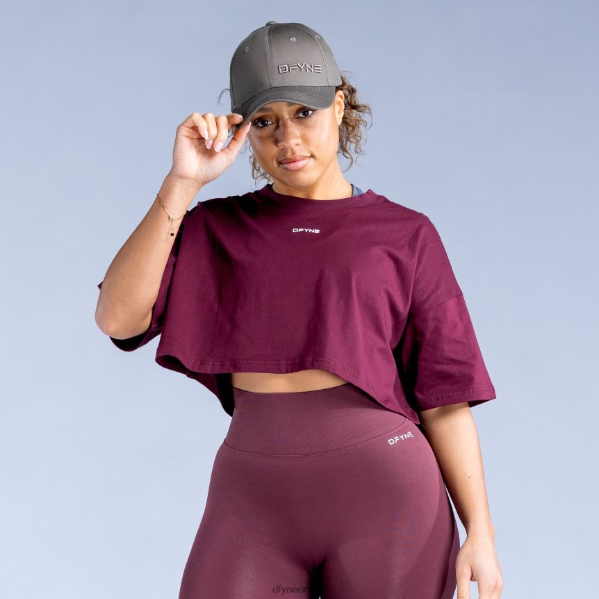 Dfyne Beleben Sie das Crop-Top wiederBurgund Kleidung 862L6L135