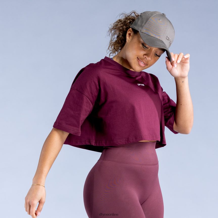 Dfyne Beleben Sie das Crop-Top wiederBurgund Kleidung 862L6L135