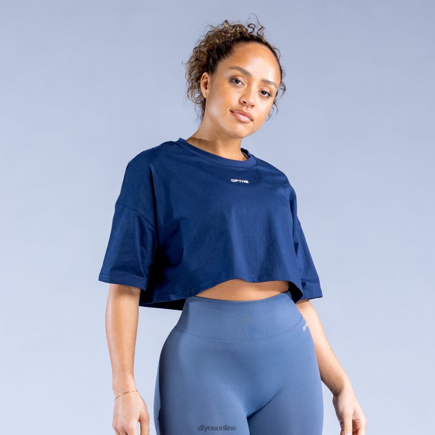 Dfyne Beleben Sie das Crop-Top wiederdunkles Saphirblau Kleidung 862L6L134