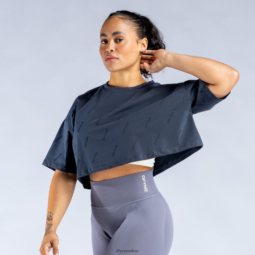 Dfyne Beleben Sie das charakteristische Crop-Top wiederschiefergrau Kleidung 862L6L52