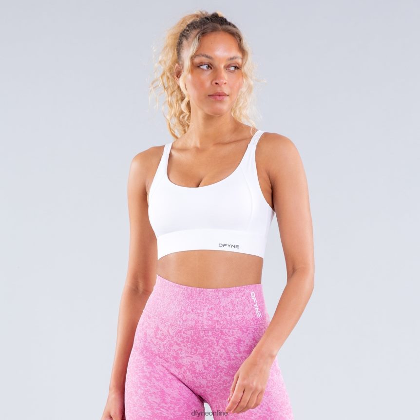 Dfyne Origin-Sport-BH mit hohem Haltmattweiß Spitzen 862L6L72