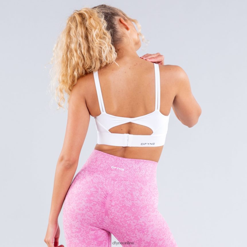 Dfyne Origin-Sport-BH mit hohem Haltmattweiß Spitzen 862L6L72