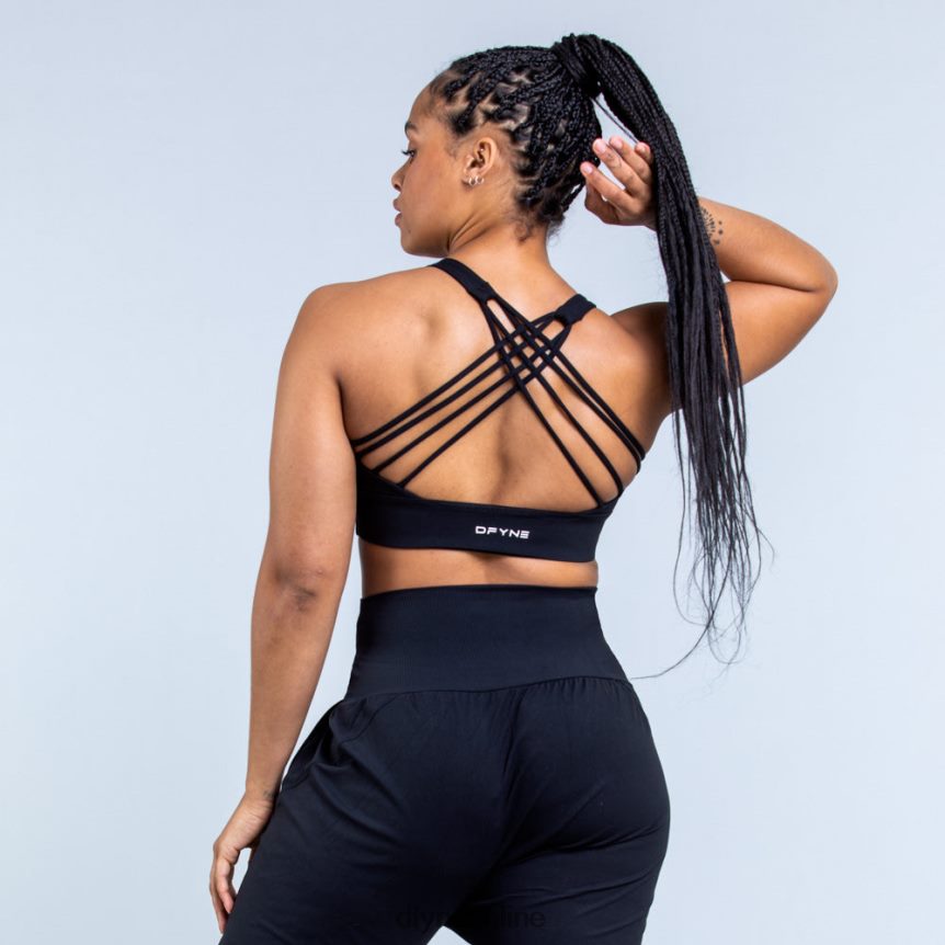 Dfyne Origin-Sport-BH mit mittlerem HaltMatt-schwarz Spitzen 862L6L117
