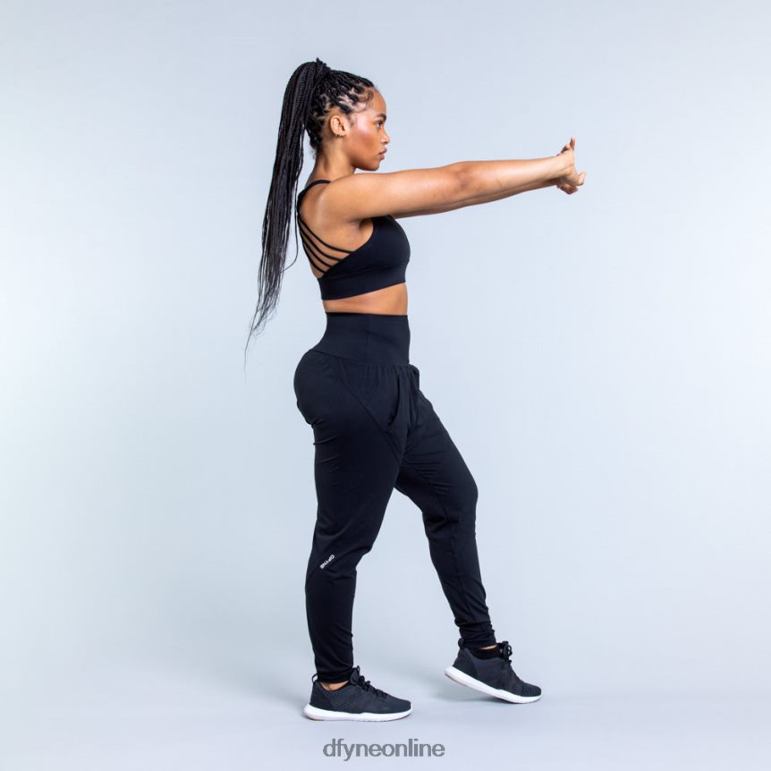 Dfyne Origin-Sport-BH mit mittlerem HaltMatt-schwarz Spitzen 862L6L117