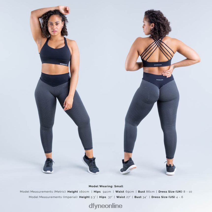 Dfyne Origin-Sport-BH mit mittlerem HaltMatt-schwarz Spitzen 862L6L117