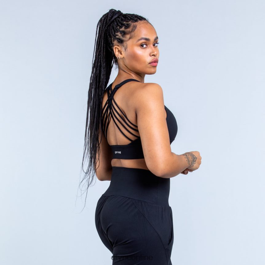 Dfyne Origin-Sport-BH mit mittlerem HaltMatt-schwarz Spitzen 862L6L117