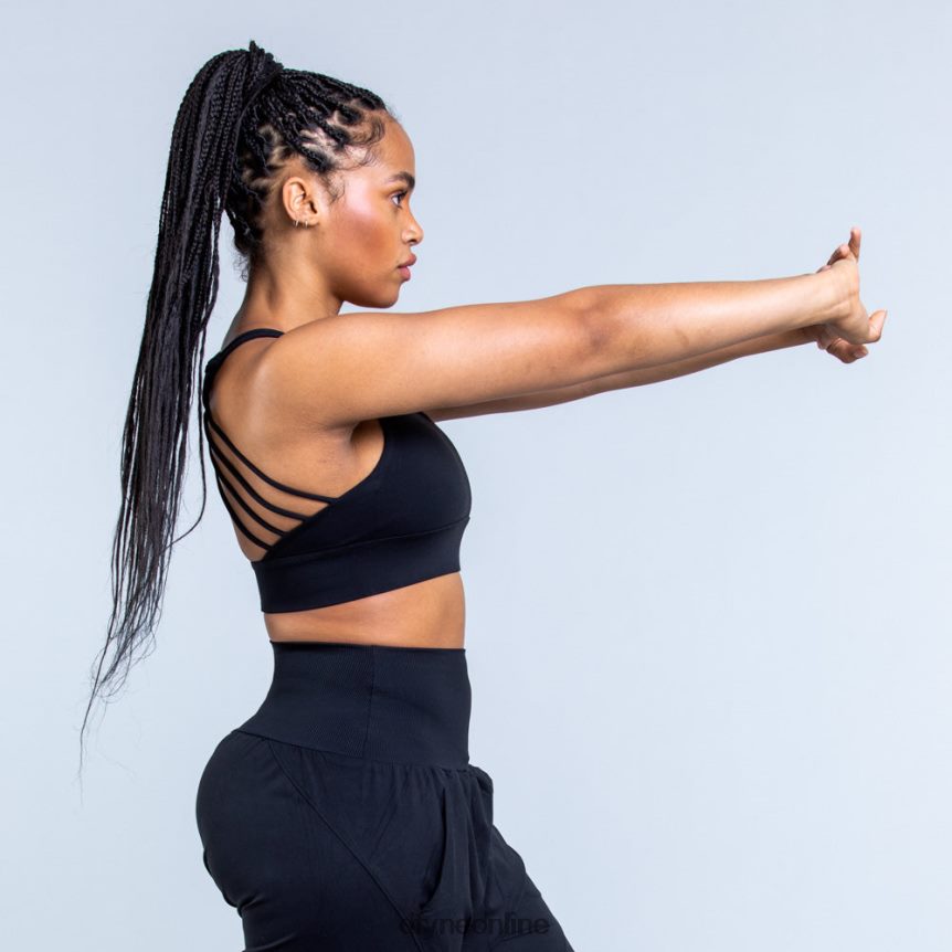 Dfyne Origin-Sport-BH mit mittlerem HaltMatt-schwarz Spitzen 862L6L117