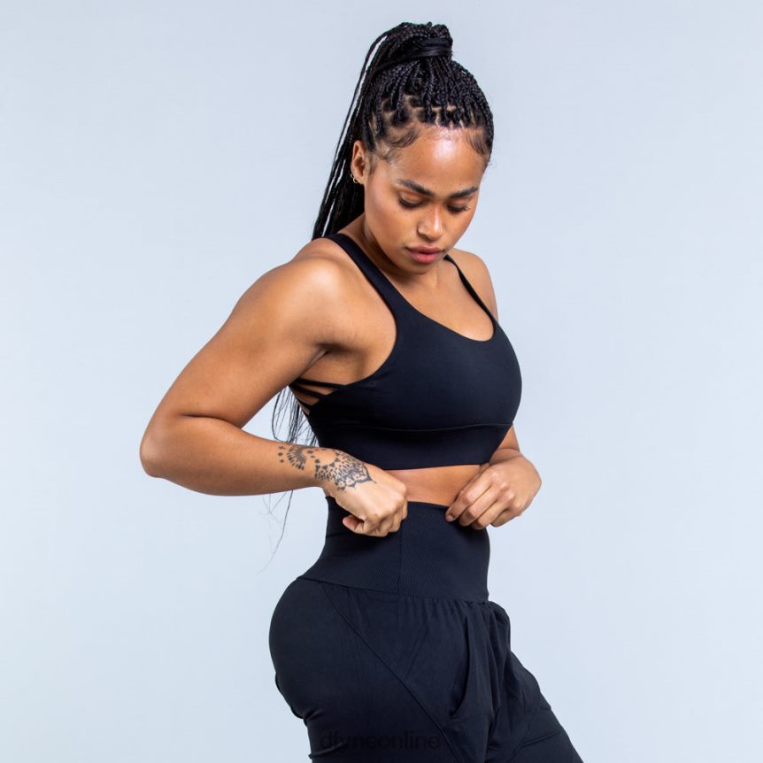 Dfyne Origin-Sport-BH mit mittlerem HaltMatt-schwarz Spitzen 862L6L117