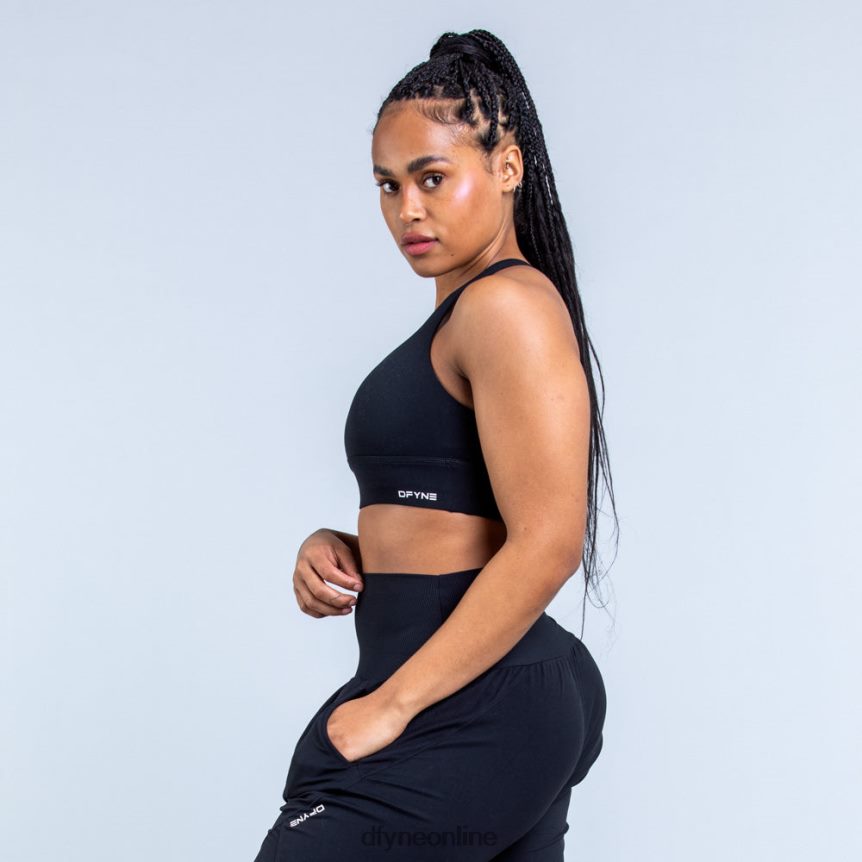 Dfyne Origin-Sport-BH mit mittlerem HaltMatt-schwarz Spitzen 862L6L117