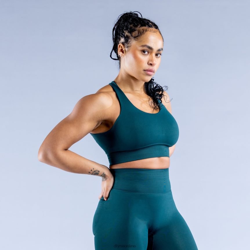 Dfyne dynamischer Sport-BHdunkles Smaragdgrün Spitzen 862L6L42