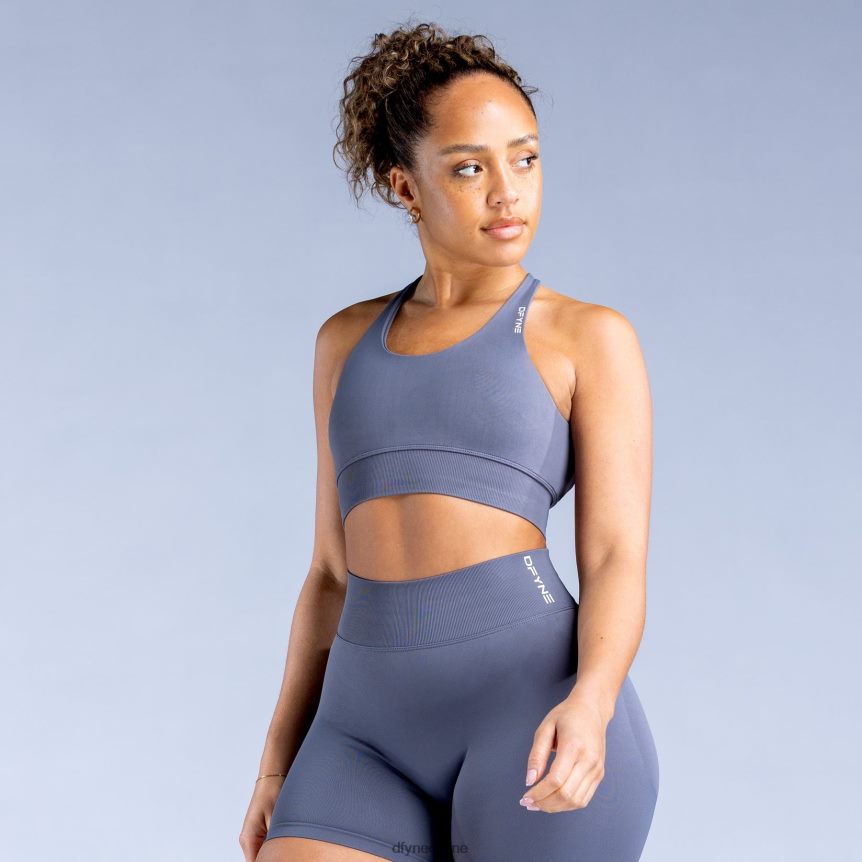 Dfyne dynamischer Sport-BHdunkles Steingrau Spitzen 862L6L131