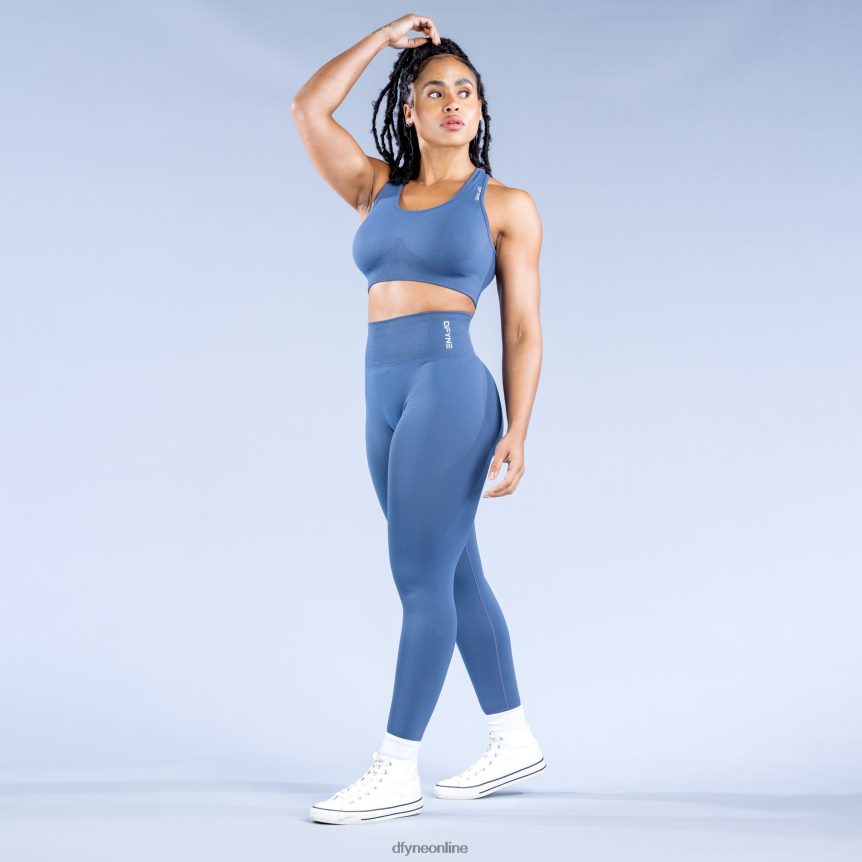 Dfyne dynamischer, nahtloser Sport-BHdunkles Saphirblau Spitzen 862L6L31