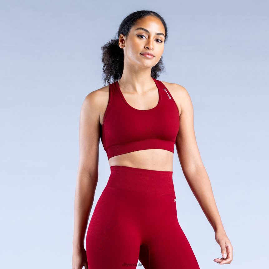 Dfyne dynamischer, nahtloser Sport-BHpurpurrot Spitzen 862L6L41