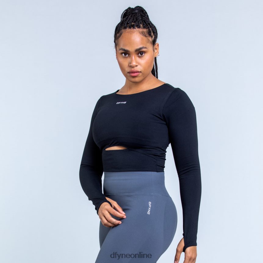 Dfyne Origin-LangarmoberteilSchwarz Spitzen 862L6L118