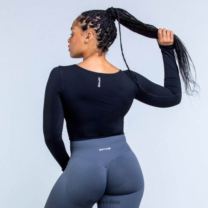 Dfyne Origin-LangarmoberteilSchwarz Spitzen 862L6L118