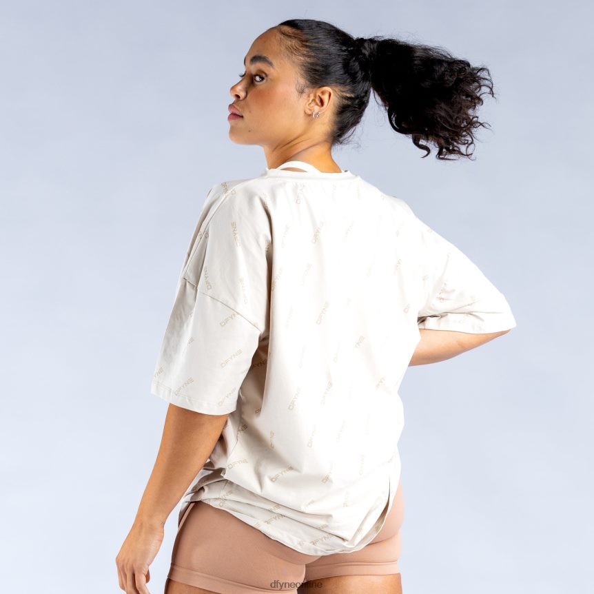Dfyne revive Signature-Oversize-T-Shirtbräunen Spitzen 862L6L140
