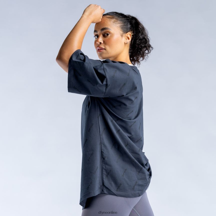 Dfyne revive Signature-Oversize-T-Shirtschiefergrau Spitzen 862L6L50